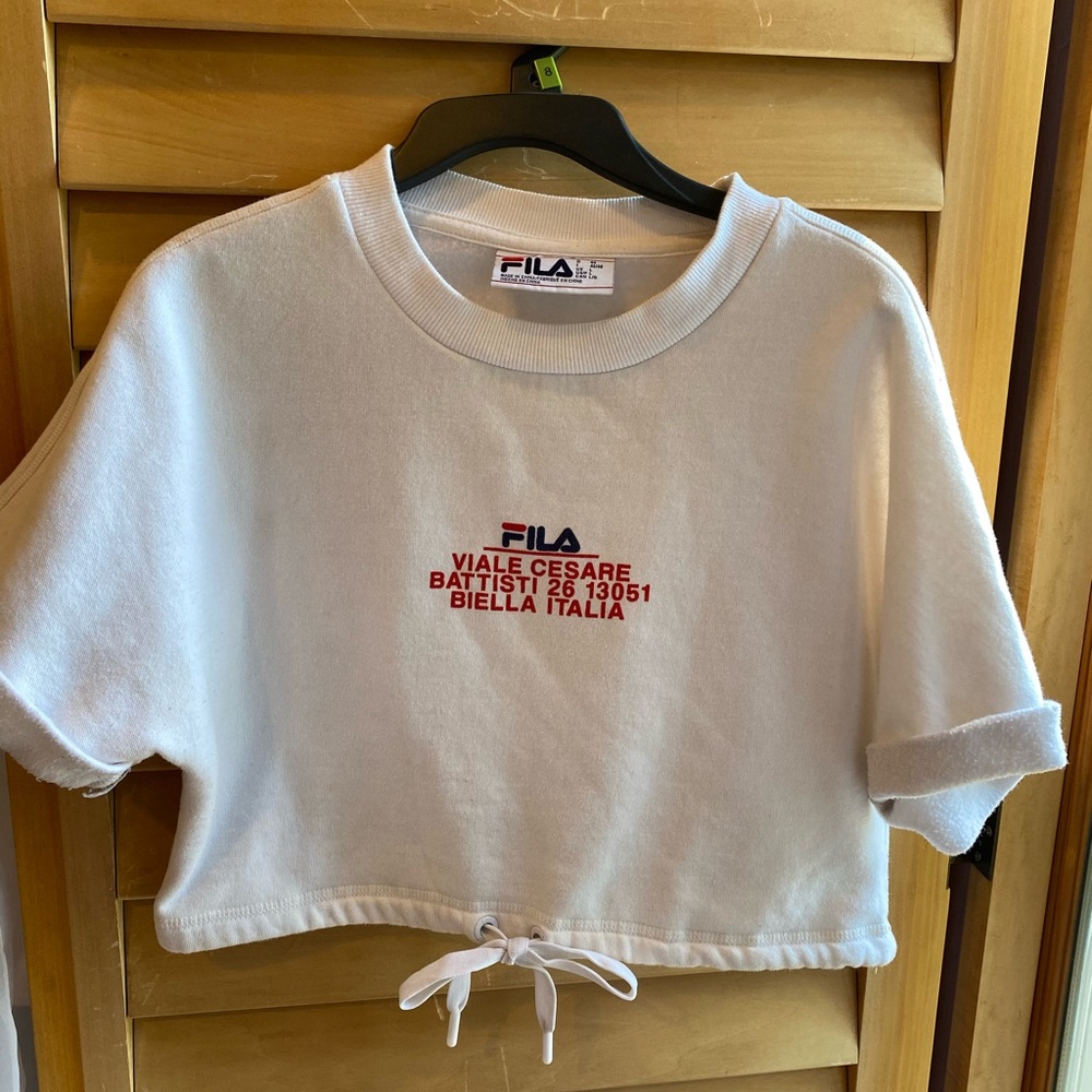 Fila White Sweater Shirt